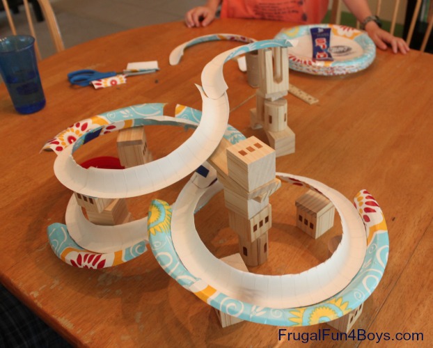 Paper Plate Marble Track Frugal Fun For Boys and Girls