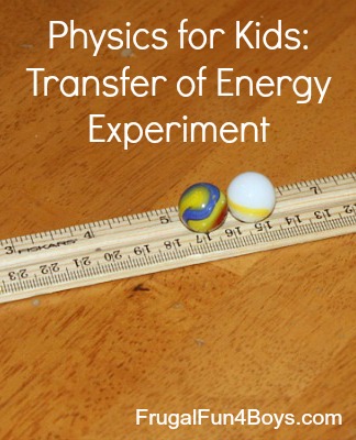 Transfer of Energy Science Experiment - Fun Physics for Kids {Weekend Links} from HowToHomeschoolMyChild.com