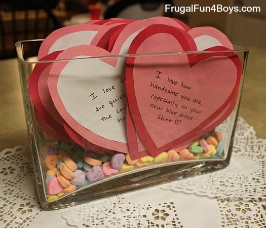 A month of valentines for my hubby