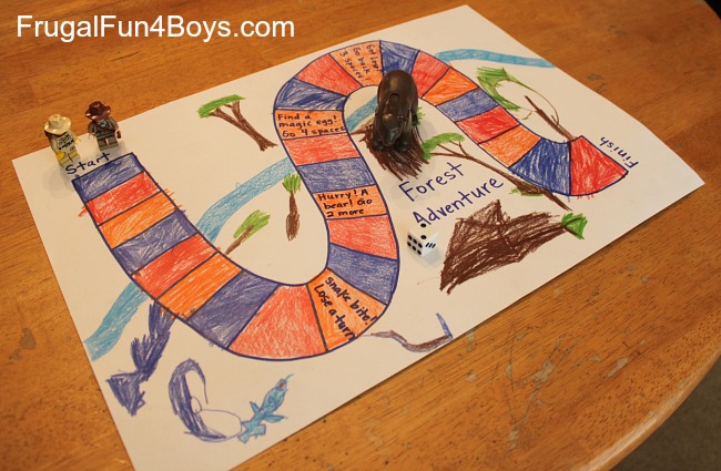 Learn Preschool Math with a Homemade Board Game - Frugal Fun For Boys