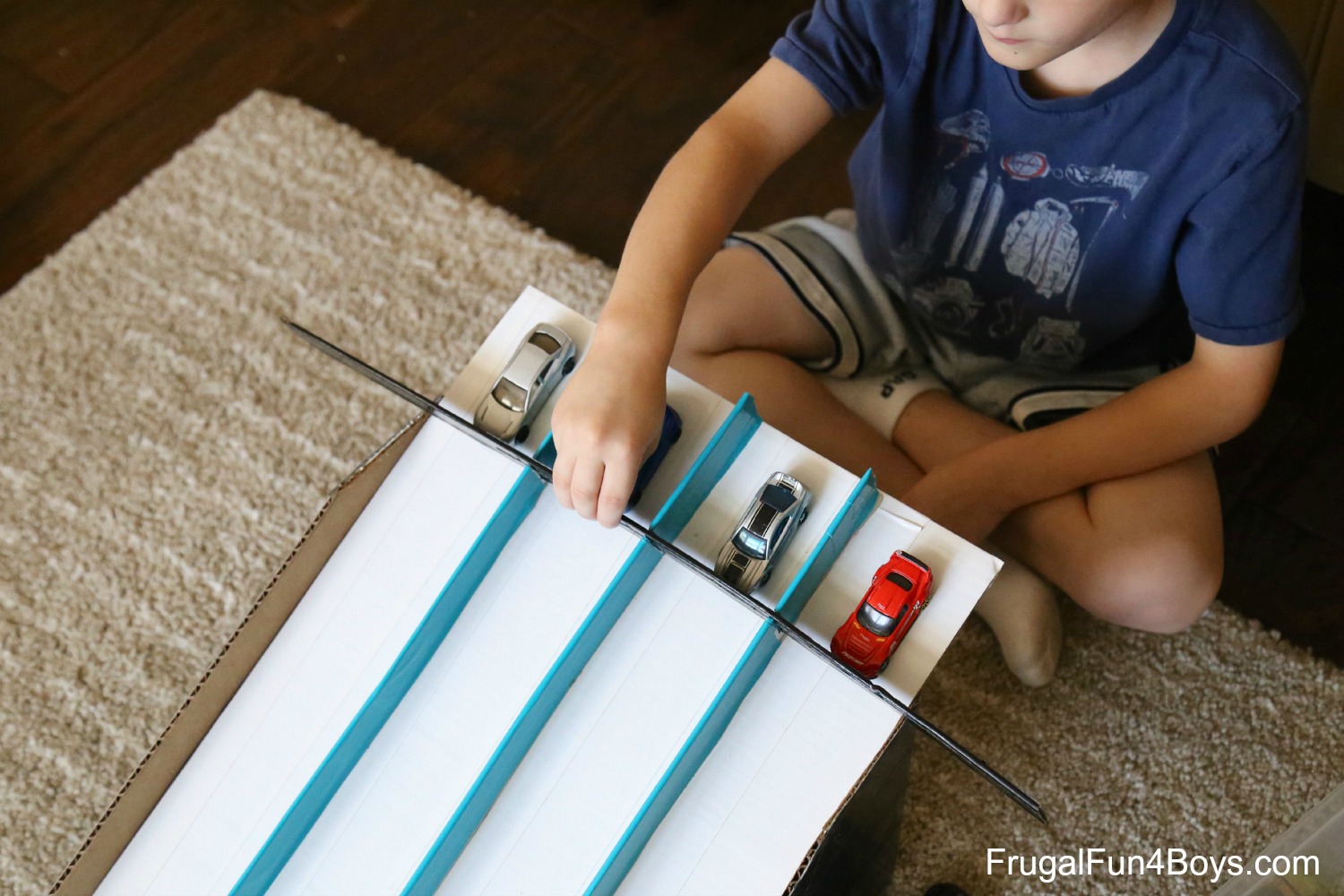 How do you build a cardboard race car?