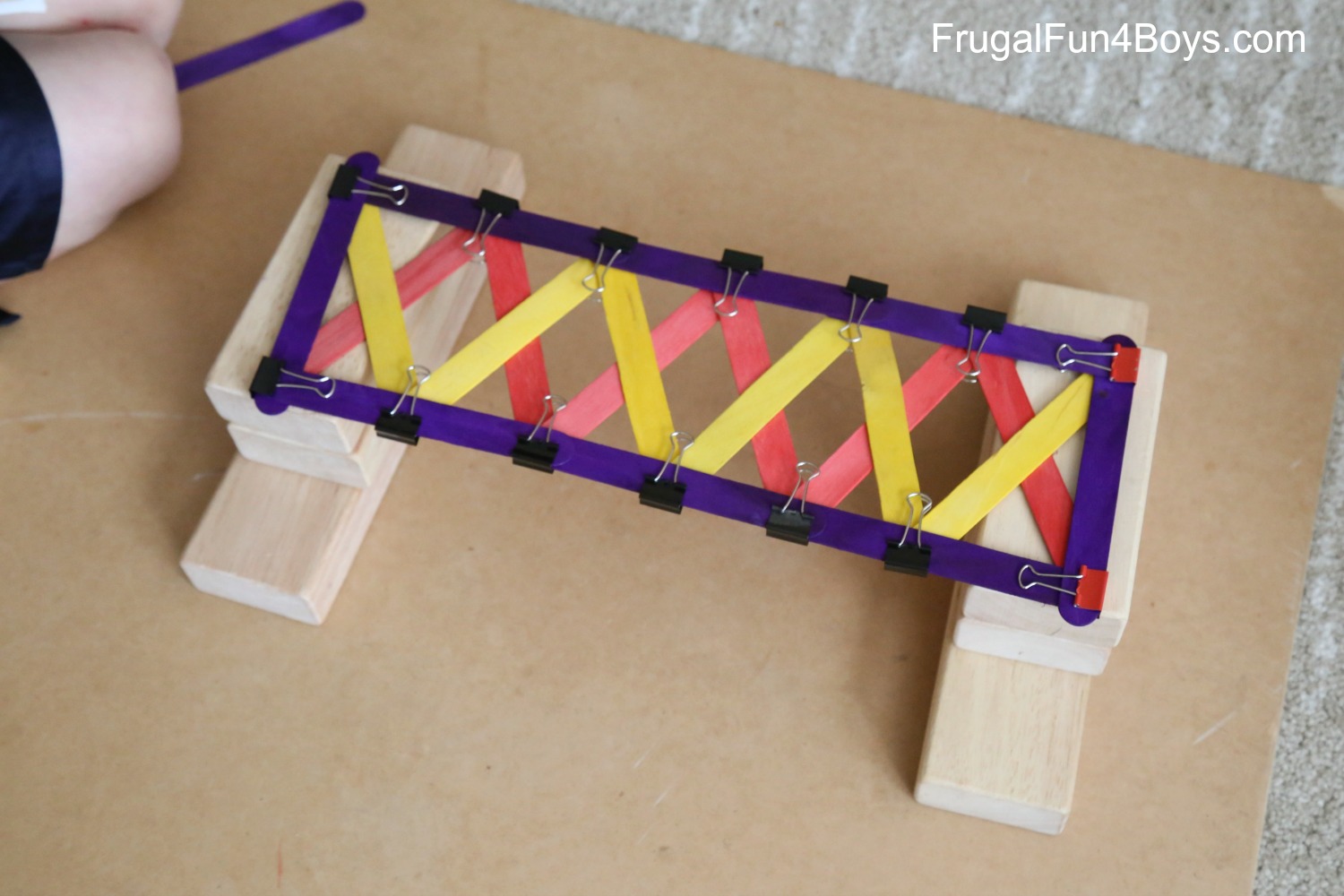 Five Engineering Challenges with Clothespins, Binder Clips, and Craft Sticks