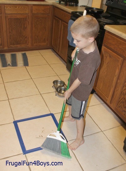 Teaching Kids To Sweep The Floor