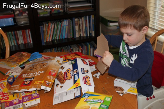 Cereal Box Name Project for Preschoolers