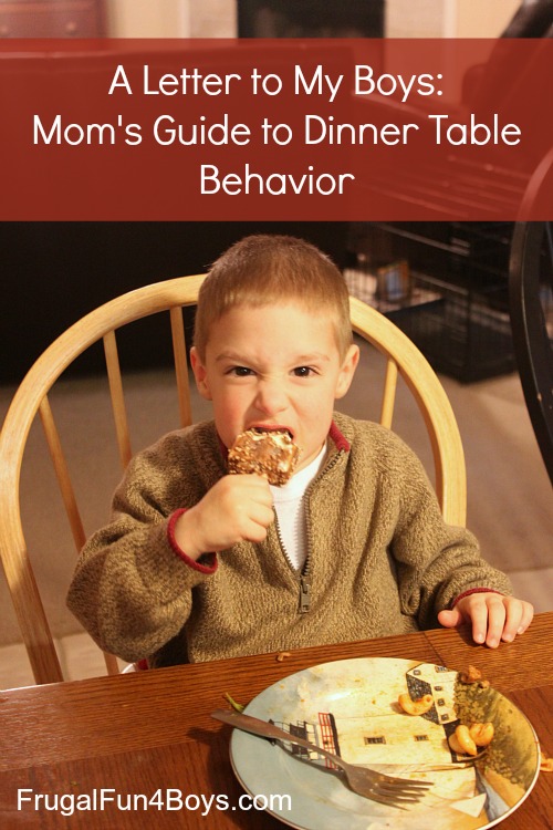 Mom's Guide to Dinner Table Behavior