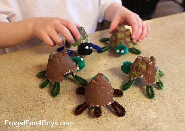 Egg Carton Turtle Craft
