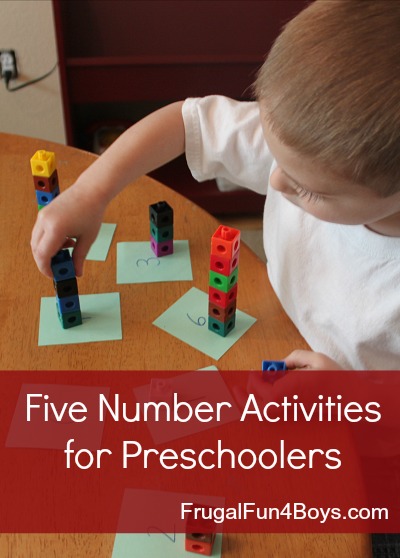 Five Number Activities for Preschoolers