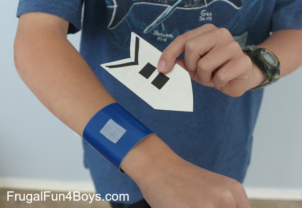 Duct Tape Arm Bands - fasten with velcro!