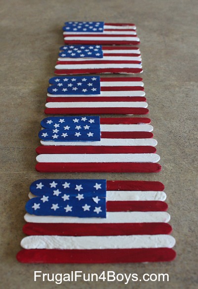 Popsicle Stick Flags