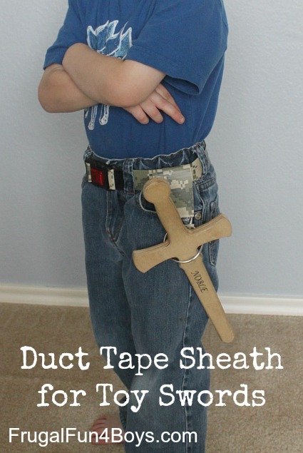 Make a duct tape sheath for toy swords