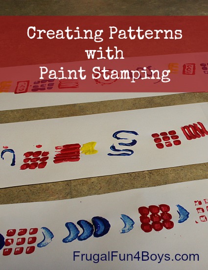 Creating Patterns with Paint Stamping