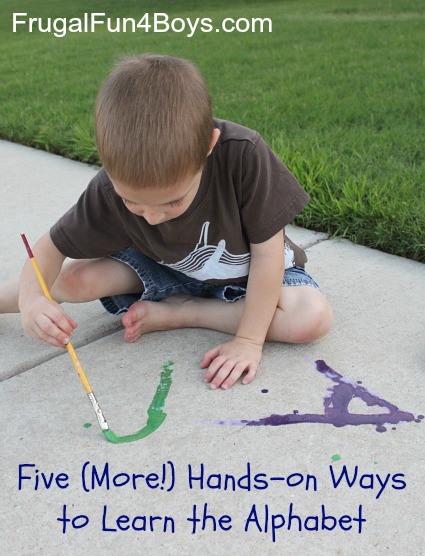 Five (more!) hands-on ways to learn the alphabet