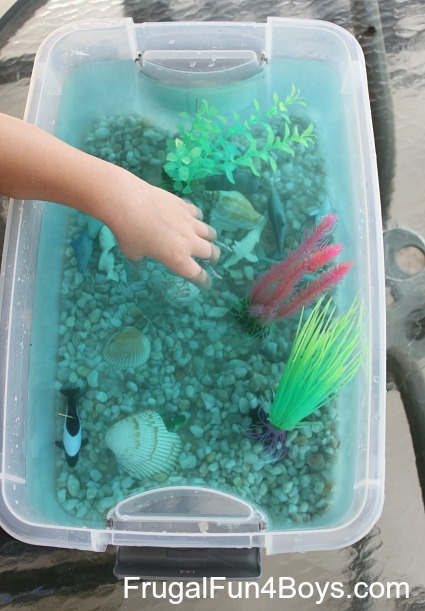 Make an Ocean Tub for Pretend Play