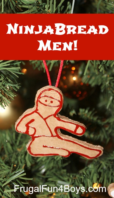 Ninjabread Men Homemade Christmas Ornaments