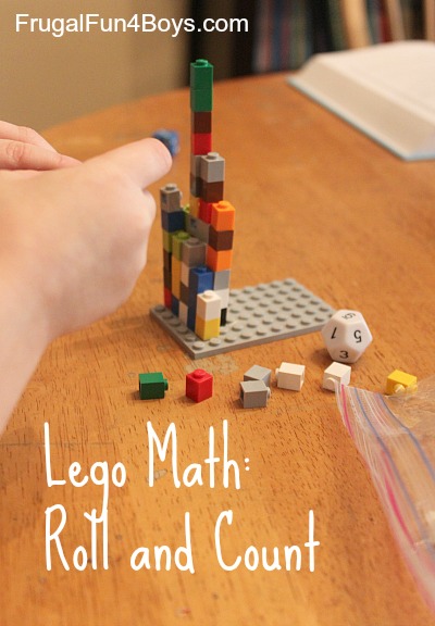 Lego Math: Preschool Roll and Count