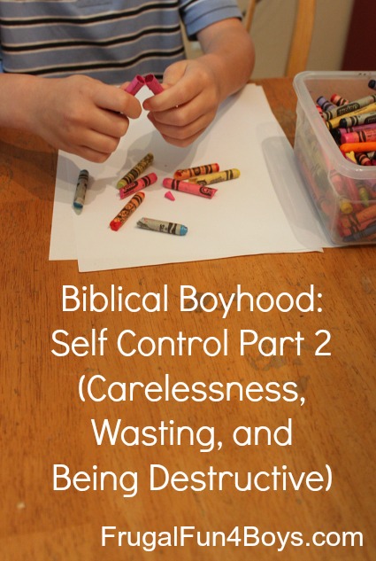 Biblical Boyhood:  Self Control Part 2 (Carelessness, Wasting, and Being Destructive)