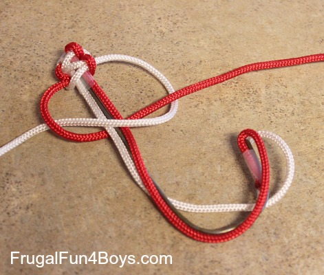 Parachute Cord Candy Cane Ornaments