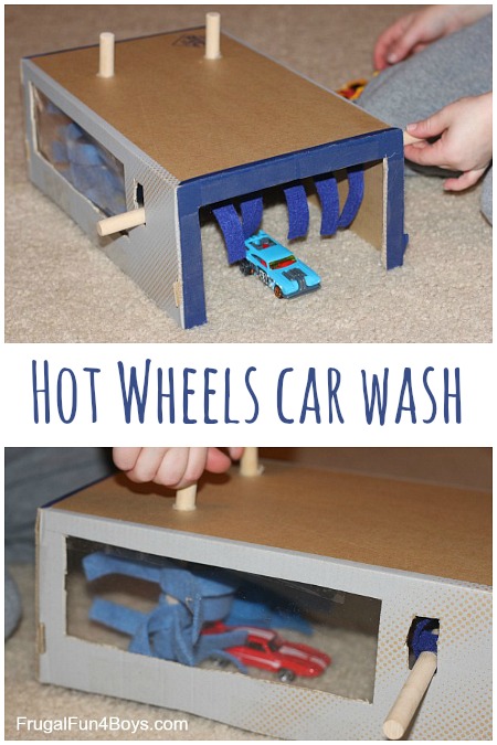 Shoebox Car Wash for Hot Wheels Cars