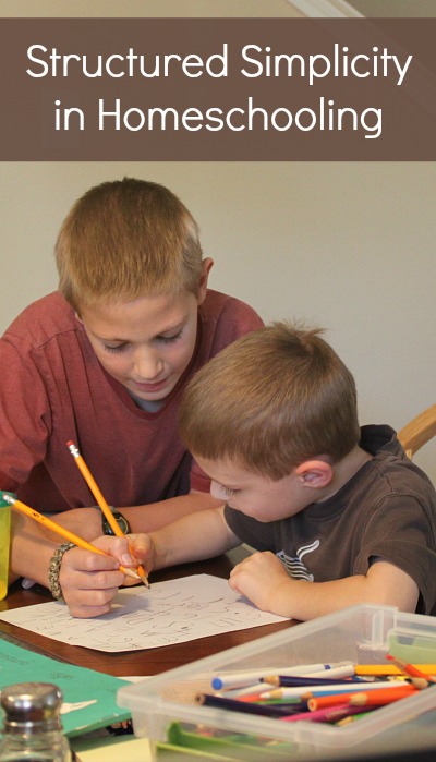 Structured Simplicity in Homeschooling
