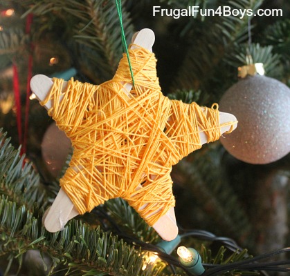 Popsicle Stick Star Ornament