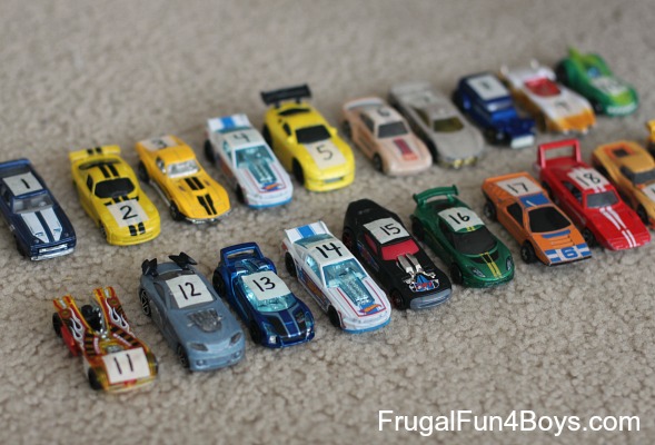 Race Car Math: Number Recognition and Counting Activity