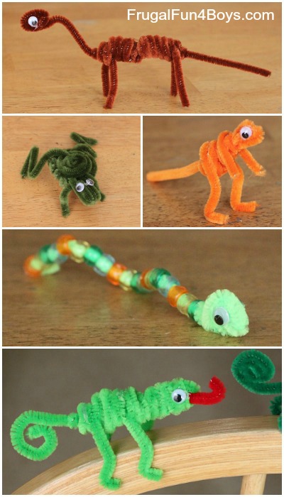 Easy Craft for Kids: Pipe Cleaner Animals - Frugal Fun For Boys and Girls