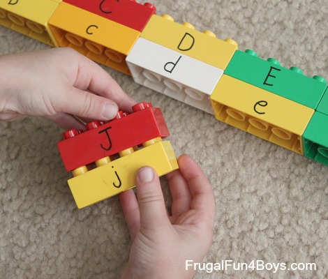 Activities for Learning Letters and Numbers with Duplo Lego