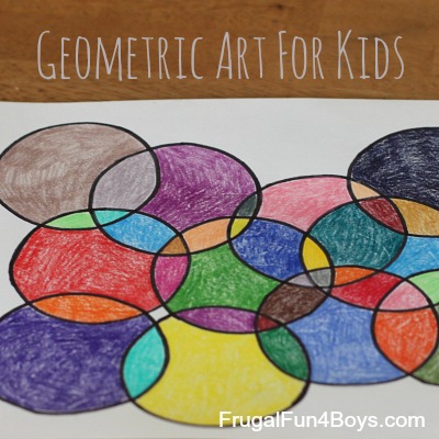 Geometric Art Project for Kids (With Printable Coloring Pages!) - Frugal  Fun For Boys and Girls