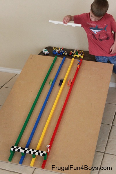 Build a Lego Race Track for Cars