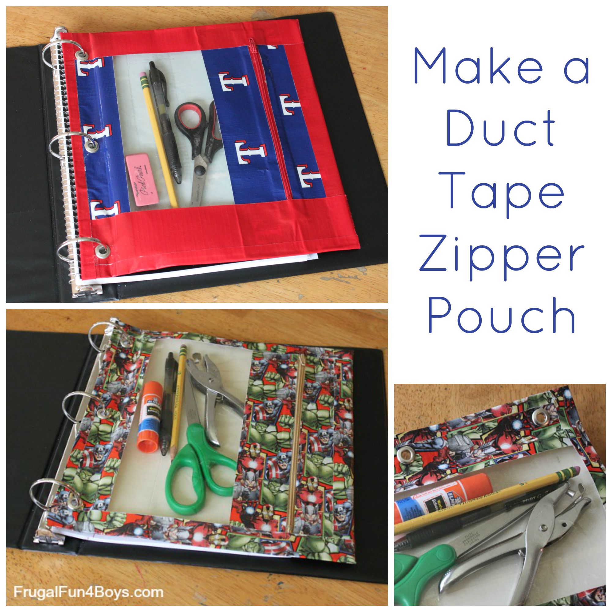 How to Make a Duct Tape Zipper Pouch