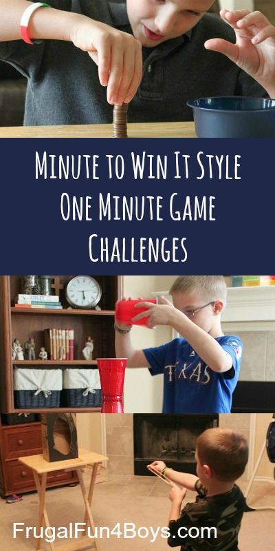 Minute to Win It Style Family Games