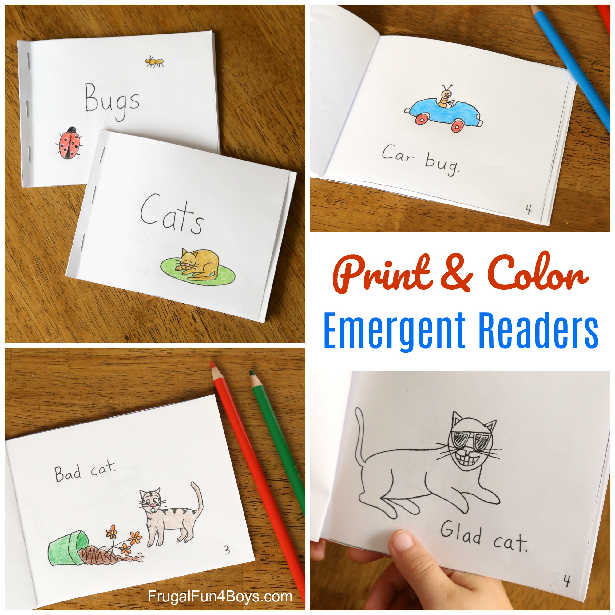 Free Printable Books For Beginning Readers Level 1 Easy Frugal Fun For Boys And Girls