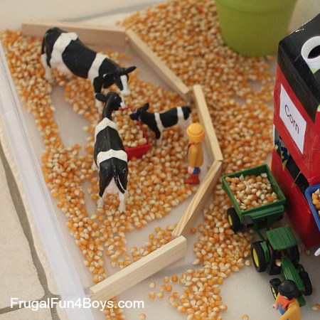 Farm Sensory Play Activity for Preschoolers