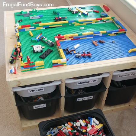 diagram dør Afledning IKEA Hack Lego Table - Frugal Fun For Boys and Girls