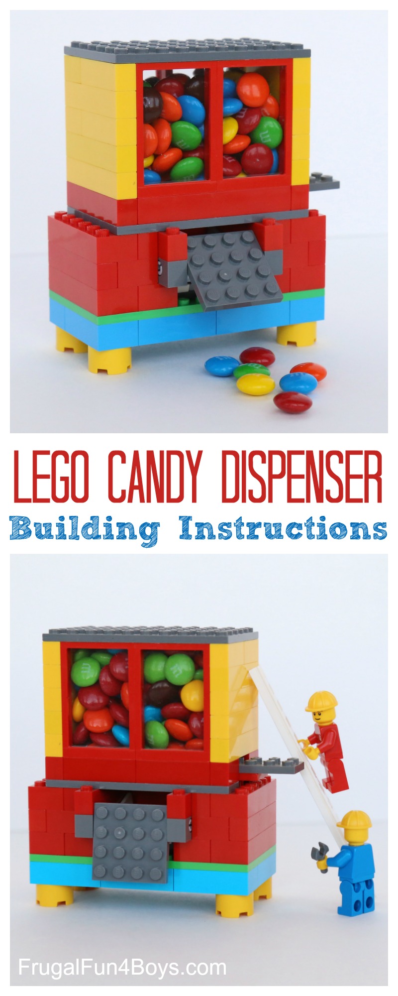 Build a Lego Candy Dispenser - Frugal Fun For Boys Girls