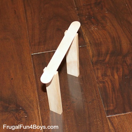 Build a Chain Reaction with Craft/Popsicle Sticks