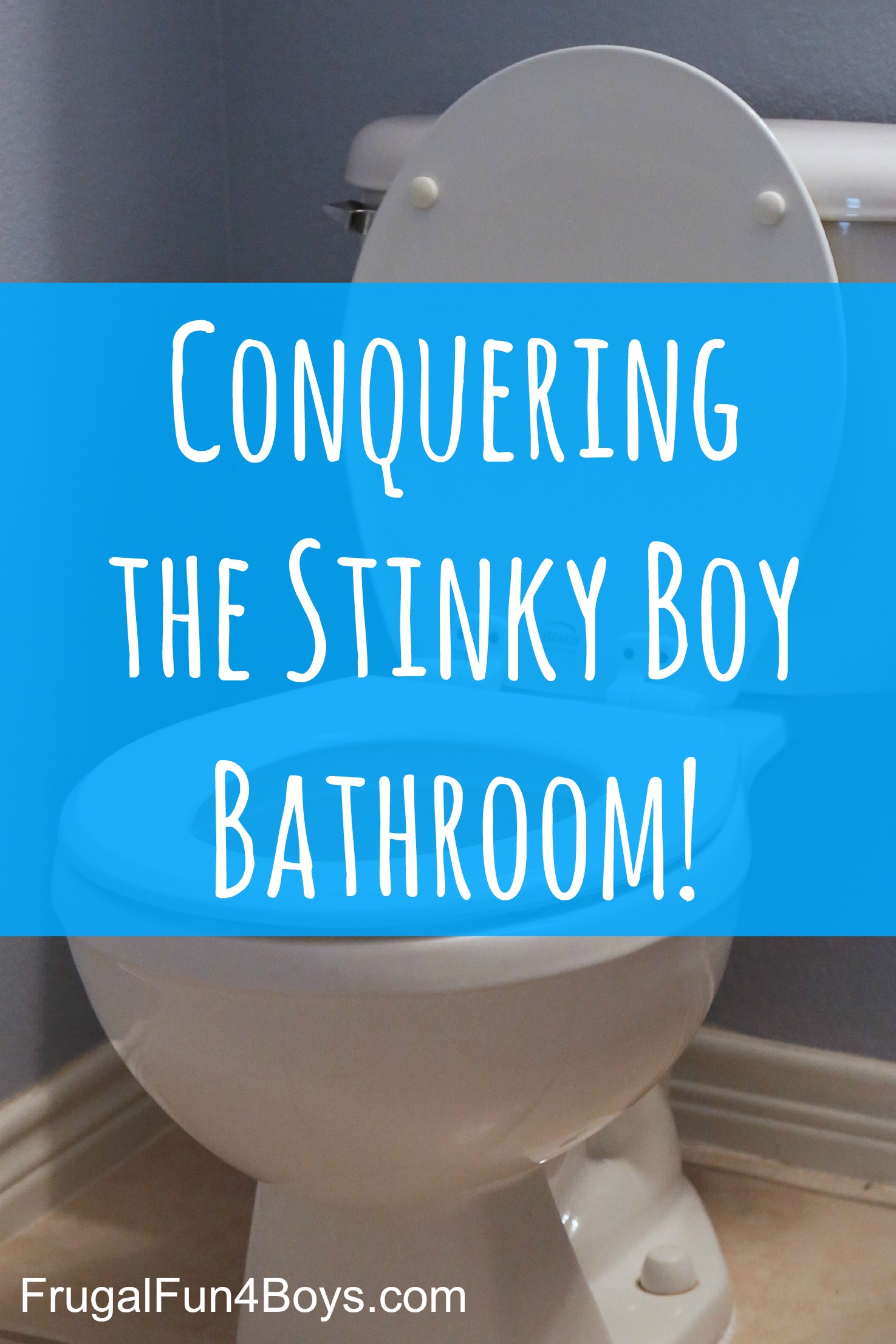 Conquering the Stinky Boy Bathroom - Ideas for dealing with the lingering pee smell!