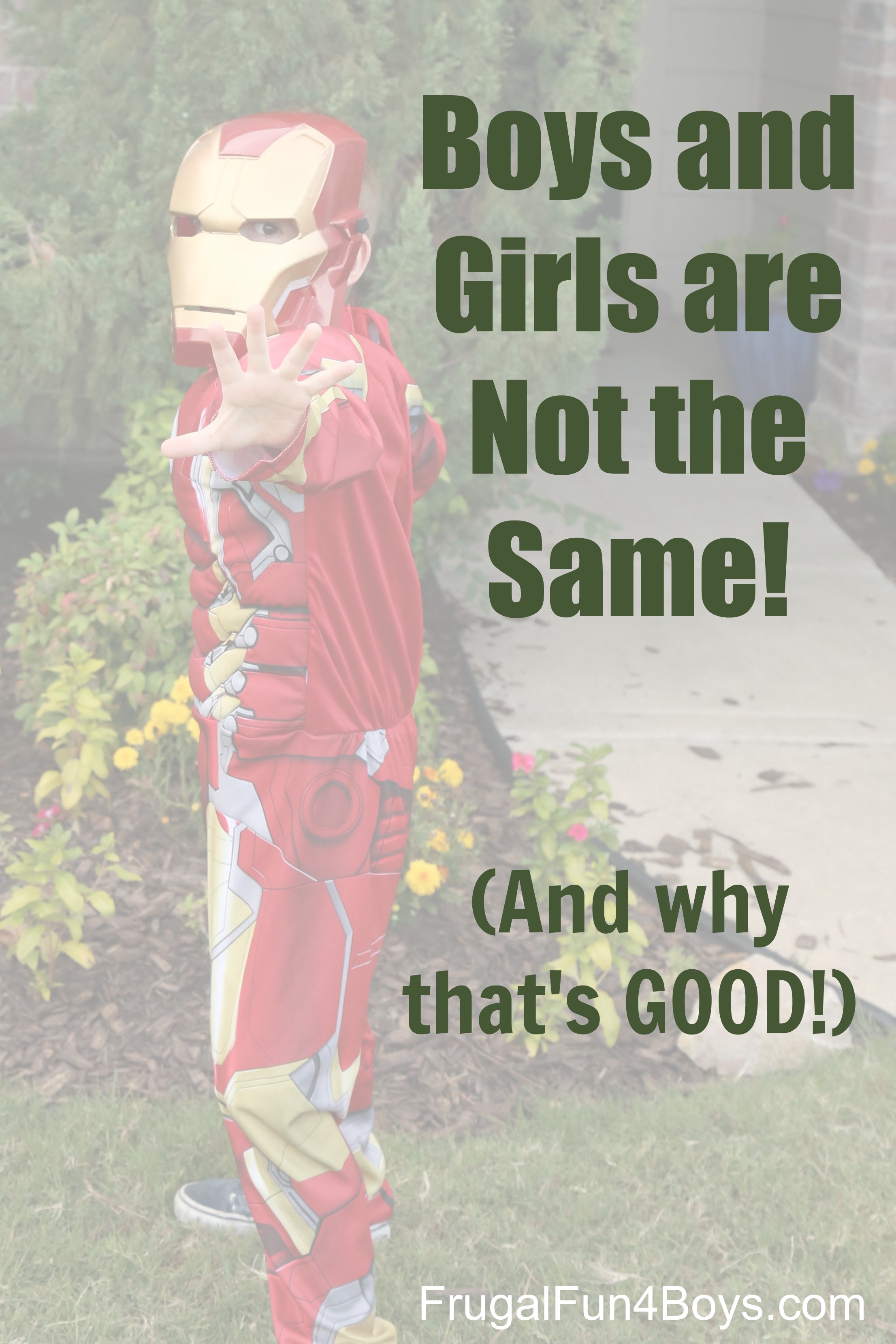 Boys and Girls Are Not the Same! (And why that is GOOD!)