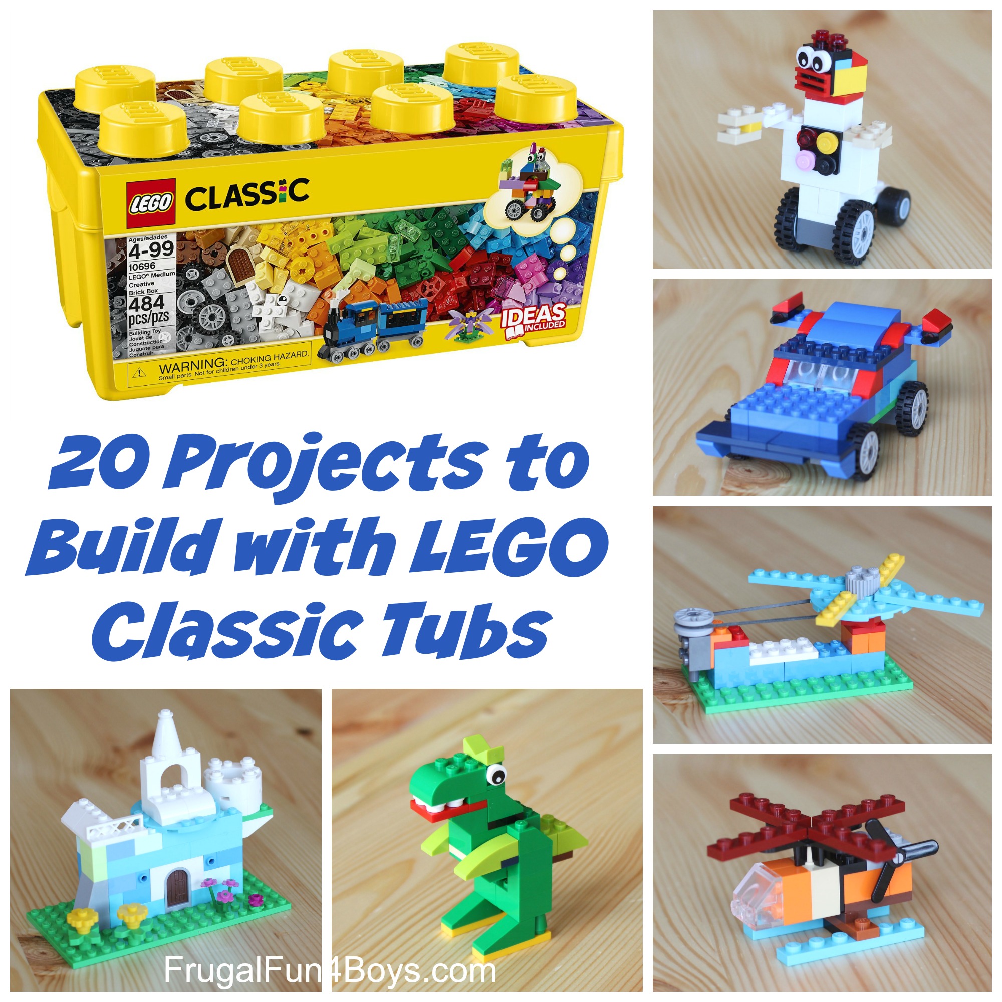 20 Projects to Build with LEGO Classic Tubs