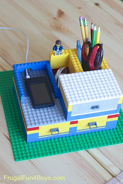 Build a Lego Desk Organizer