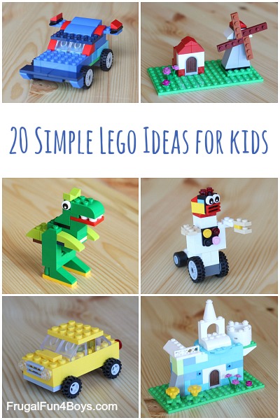 Fyrretræ national flag underviser 20 Simple Projects for Beginning LEGO Builders - Frugal Fun For Boys and  Girls