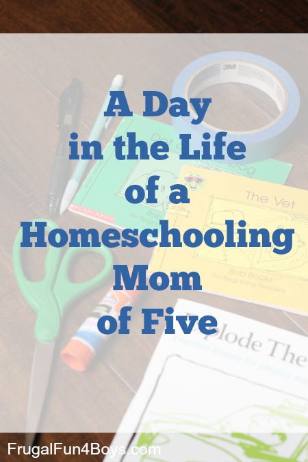 A Day in the Life of a Homeschooling Mom of Five