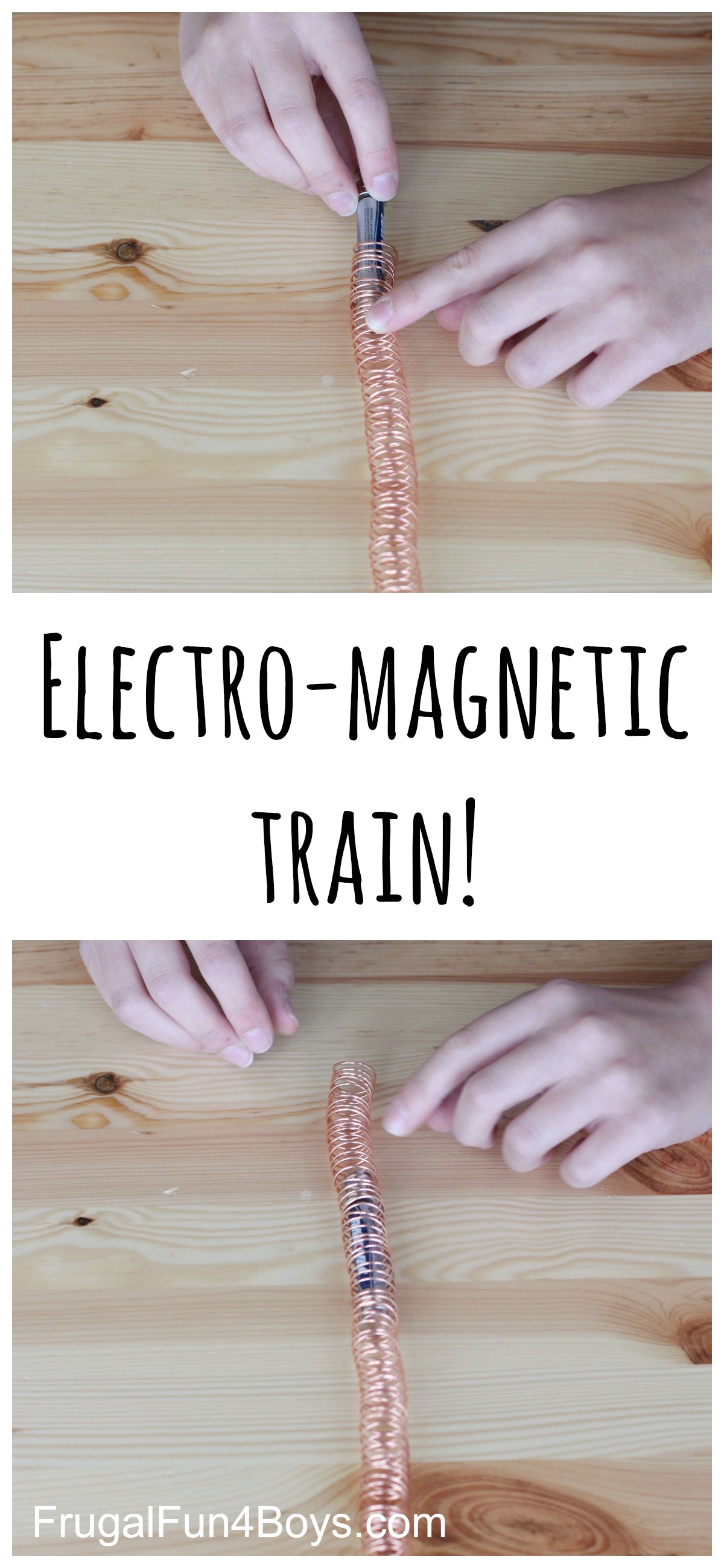 How to Build a Simple Electro-Magnetic Train