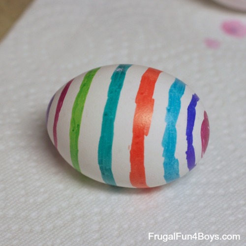 Color Swirl Tie Dye Easter Eggs