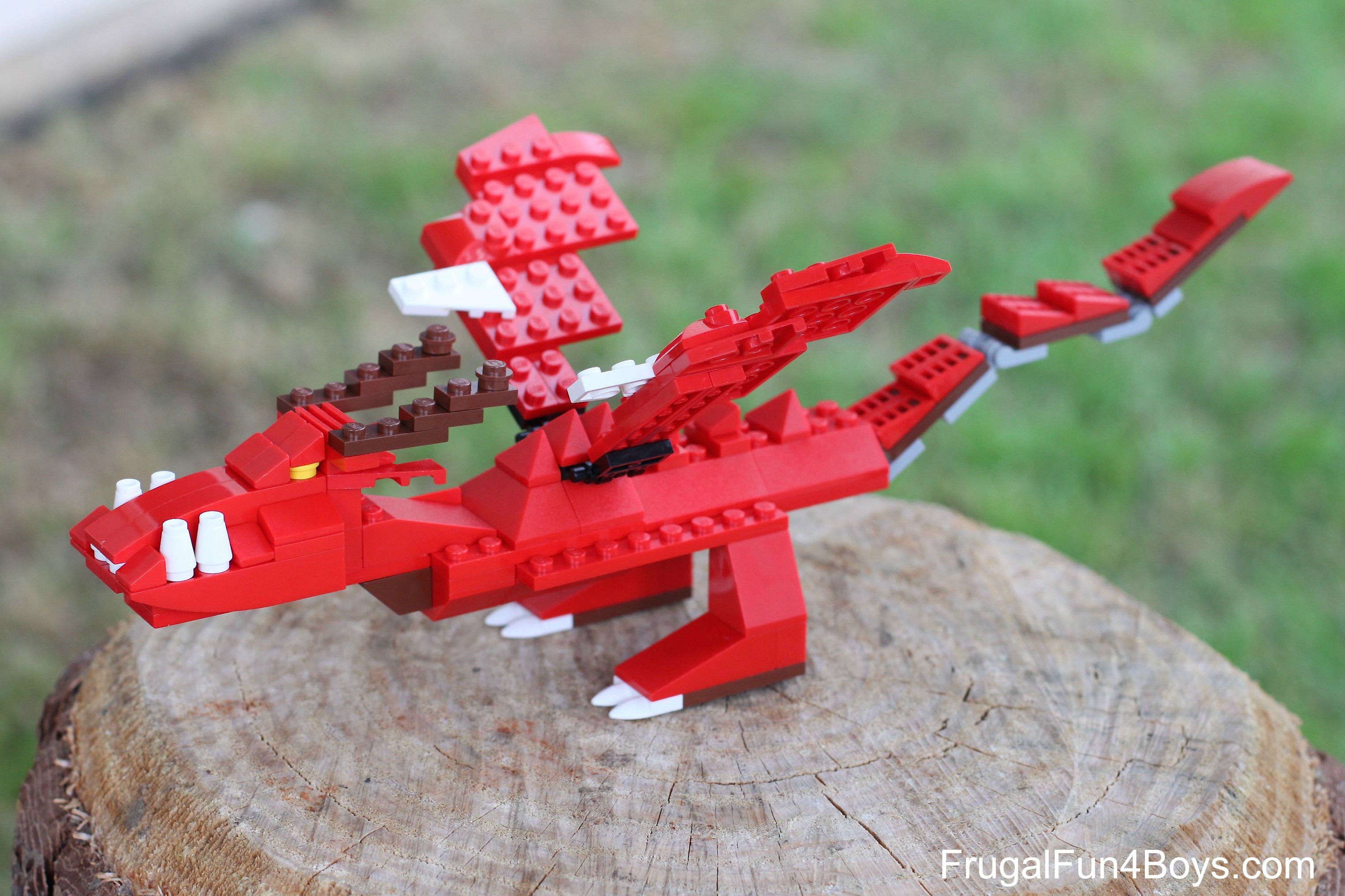 How to Build a LEGO Hookfang from How to Train Your Dragon