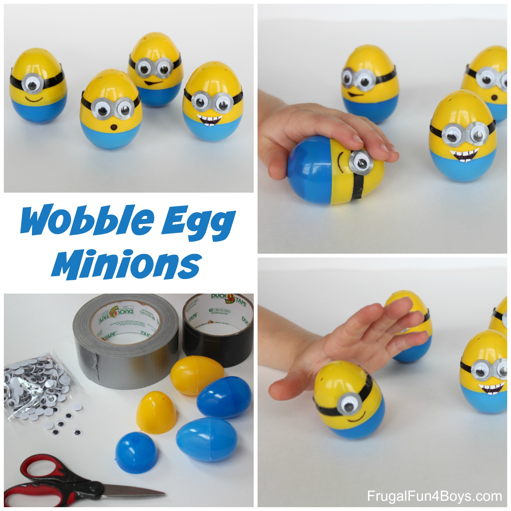 Minion Eggs - Push them down and they pop back up!