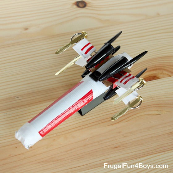 How to Make a Star Wars X-Wing of of Office Supplies