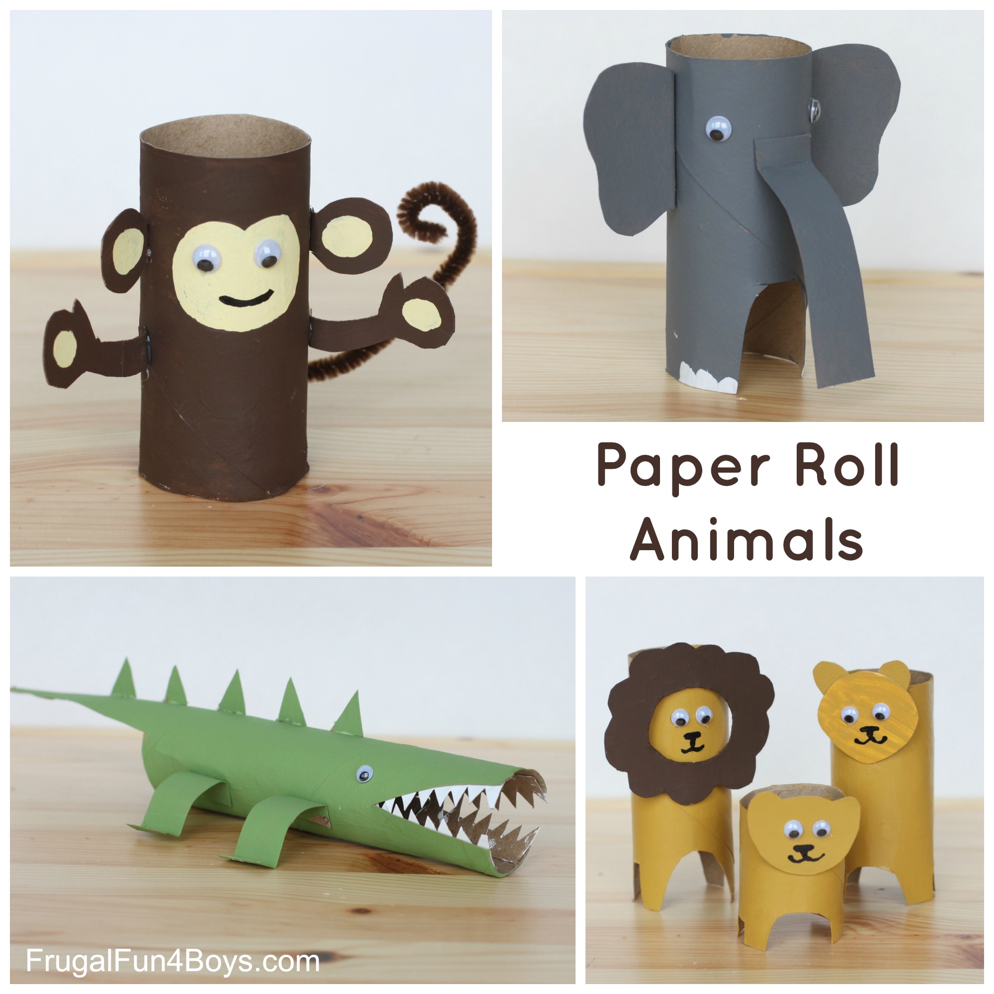 Paper Roll Animals to Make