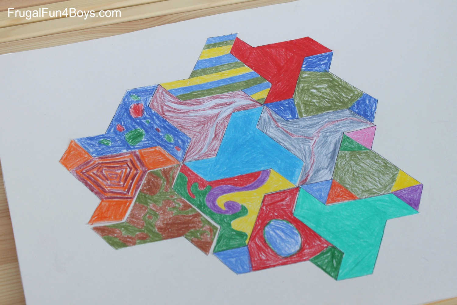 Print and Color Tessellation Puzzles for Kids - Frugal Fun For Boys and  Girls