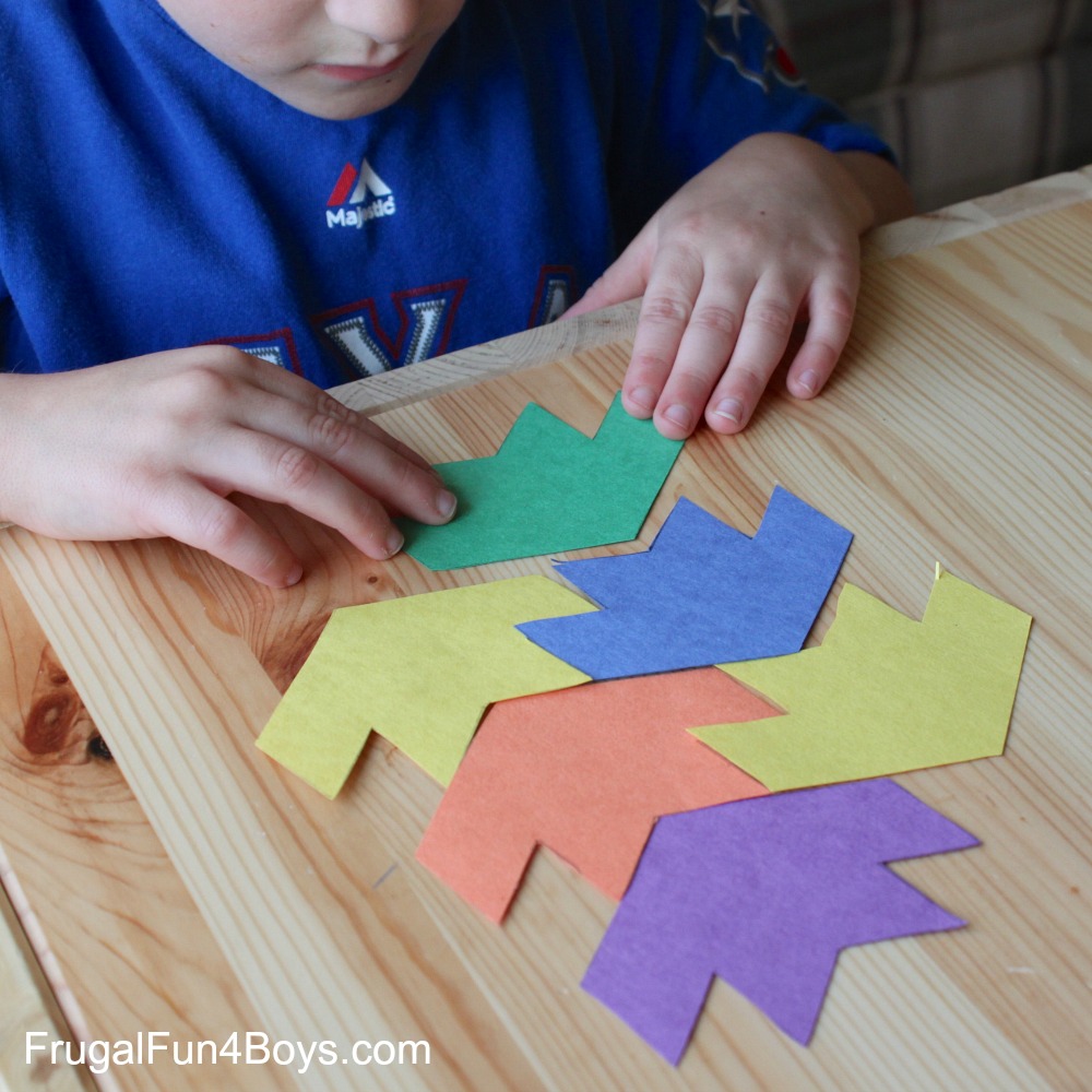 Print and Color Tessellations Puzzles
